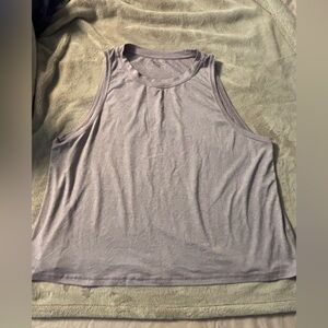 Athleta Lavender Sleeveless Muscle Tee 1X Athleisure Activewear Fitness Gym